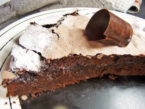 100% culpabilité, here comes le gâteau au chocolat meringué !